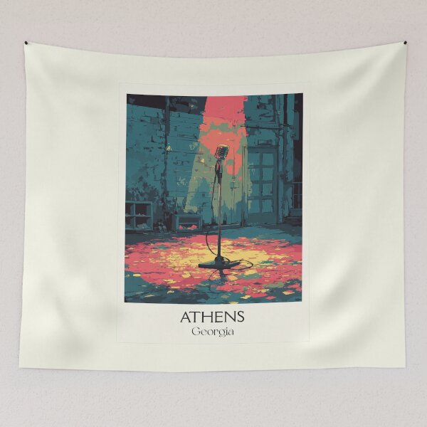 Item preview, Athens Georgia Music Scene Art Print designed and sold by TuncGK.