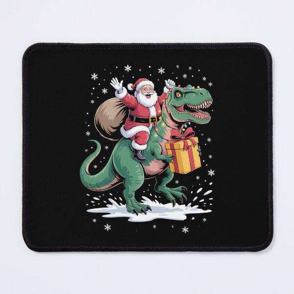 Item preview, Santa Riding Dinosaur T rex Christmas Boys Men Xmas Squad designed and sold by Sunset4Bones.