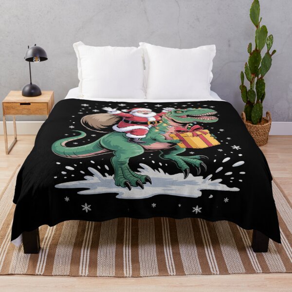 Item preview, Santa Riding Dinosaur T rex Christmas Boys Men Xmas Squad designed and sold by Sunset4Bones.