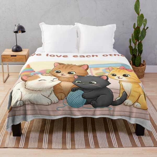 Item preview, Cute Kittens Playing Together with Love Quote designed and sold by DroolWorthyUS.