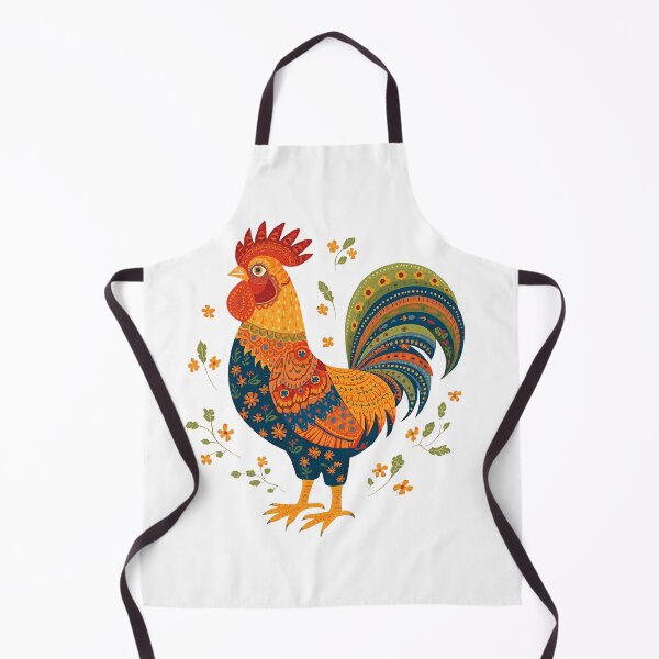 Item preview, Folk Rooster with Autumn Vibes – Polska Tradition in Warm Colours designed and sold by AmberWit.