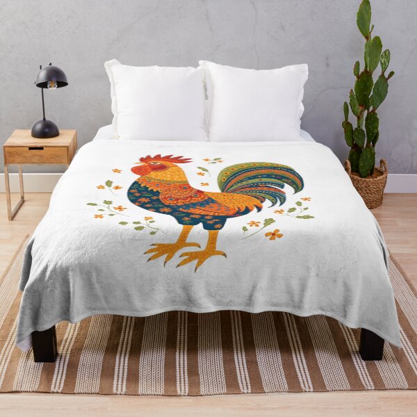 Item preview, Folk Rooster with Autumn Vibes – Polska Tradition in Warm Colours designed and sold by AmberWit.