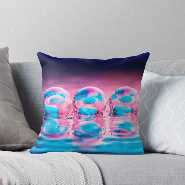 Item preview, Neon Pink and Blue Soap Bubbles Macro designed and sold by LanaGustavsson.