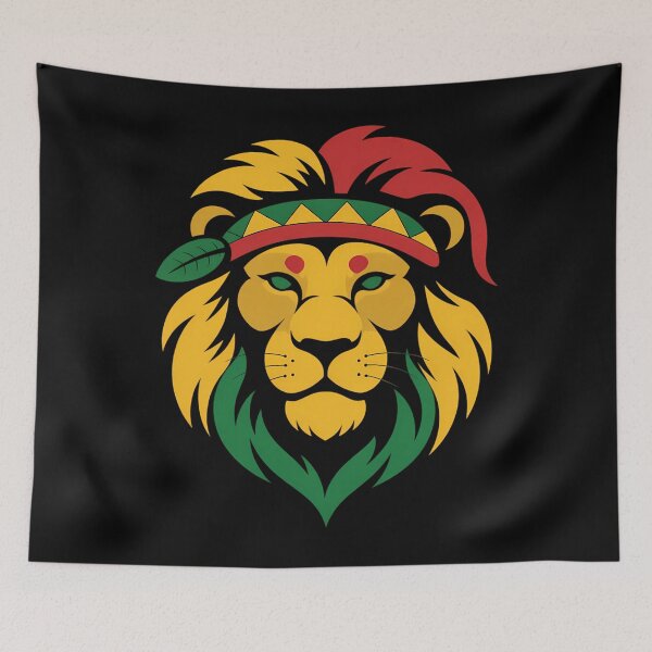 Item preview, Lion Juneteenth Cool Black History African American Flag designed and sold by Sunset4Bones.
