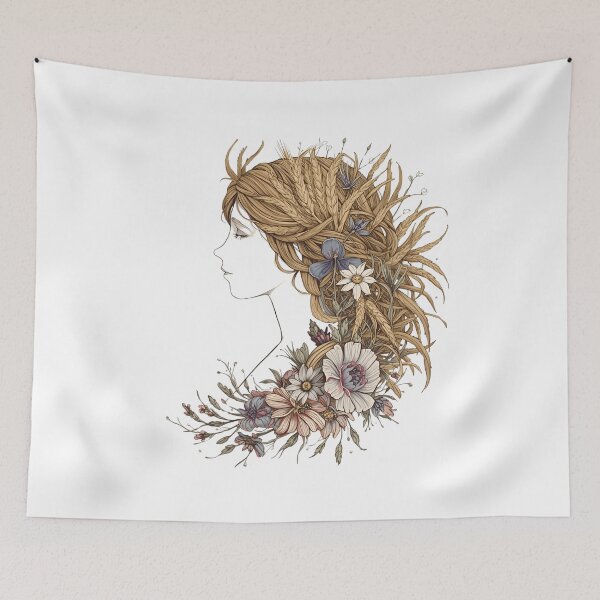 Item preview, Virgo – The Maiden of Harvest designed and sold by catcurio.