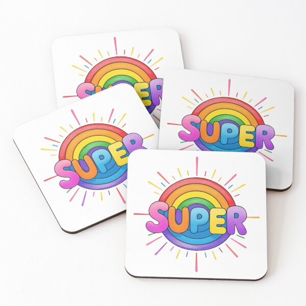 Item preview, Super Rainbow Retro Typography Shirt / Color Splash Tees designed and sold by Azazel77.