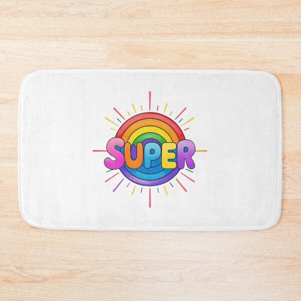Item preview, Super Rainbow Retro Typography Shirt / Color Splash Tees designed and sold by Azazel77.