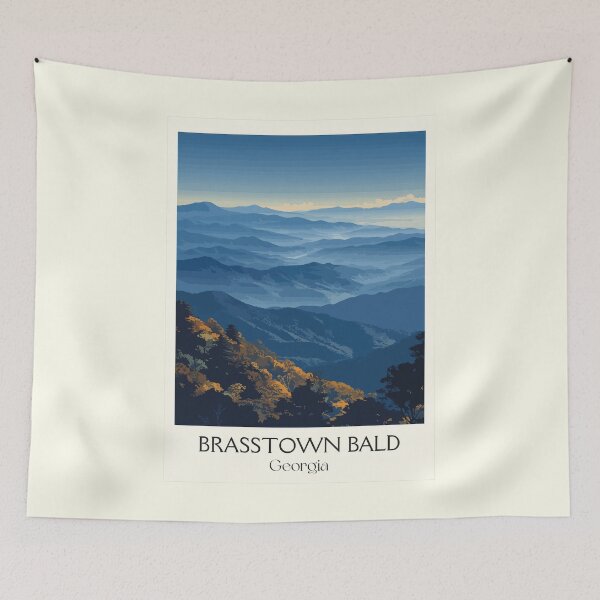 Item preview, Brasstown Bald Georgia Scenic Overlook Art Print designed and sold by TuncGK.