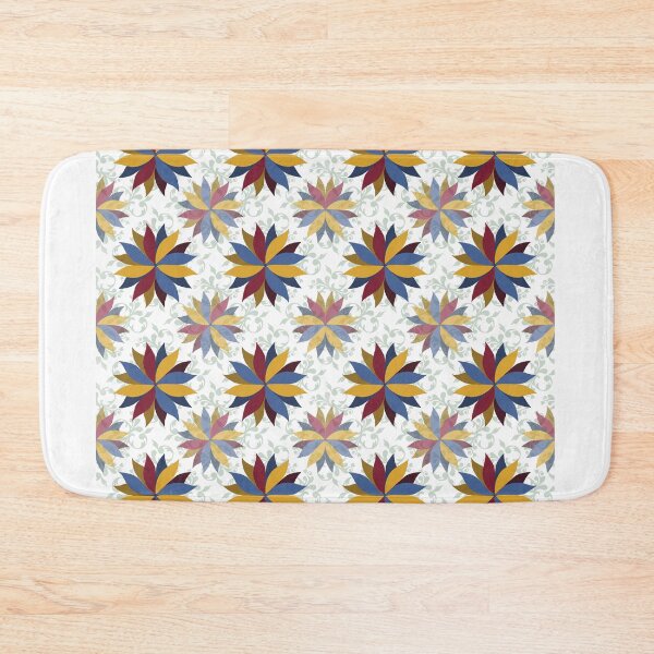 Item preview, 16 pointed star symmetry background ikat pattern. designed and sold by Dechaphopearsri.