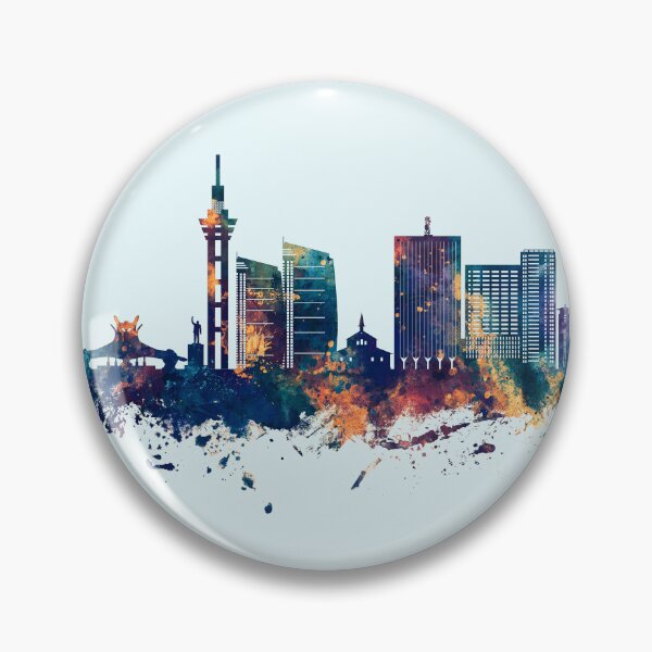Item preview, Kinshasa Democratic Republic of the Congo Skyline designed and sold by ArtPrints.