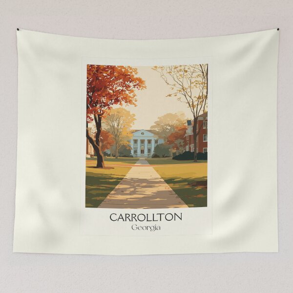 Item preview, Carrollton Georgia Historic Town Art Print designed and sold by TuncGK.