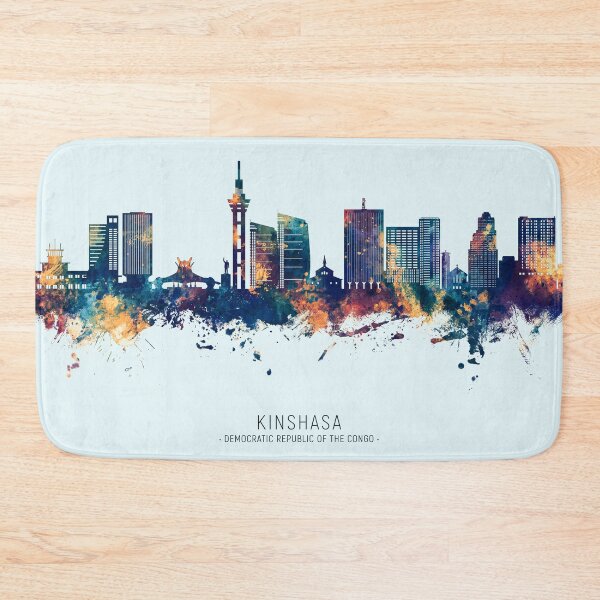 Item preview, Kinshasa Democratic Republic of the Congo Skyline designed and sold by ArtPrints.
