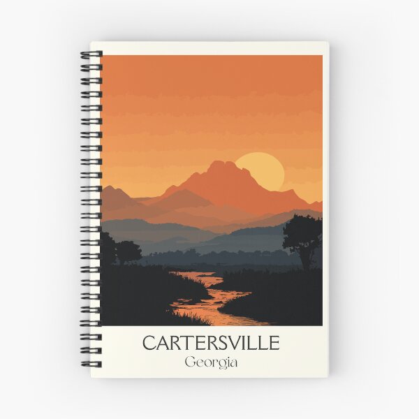 Item preview, Cartersville Georgia Etowah Mountains Art Print designed and sold by TuncGK.