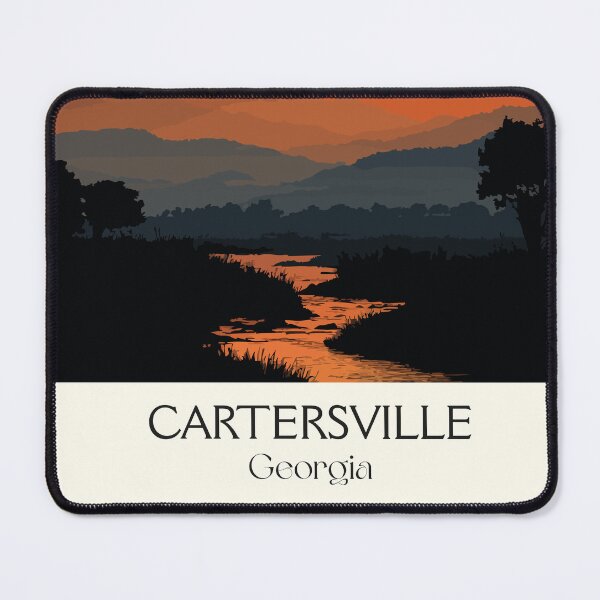 Item preview, Cartersville Georgia Etowah Mountains Art Print designed and sold by TuncGK.