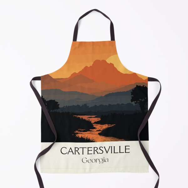 Item preview, Cartersville Georgia Etowah Mountains Art Print designed and sold by TuncGK.