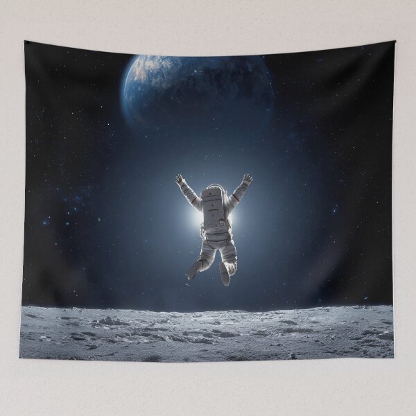 Item preview, Alone astronaut on the Moon designed and sold by oilidesing.