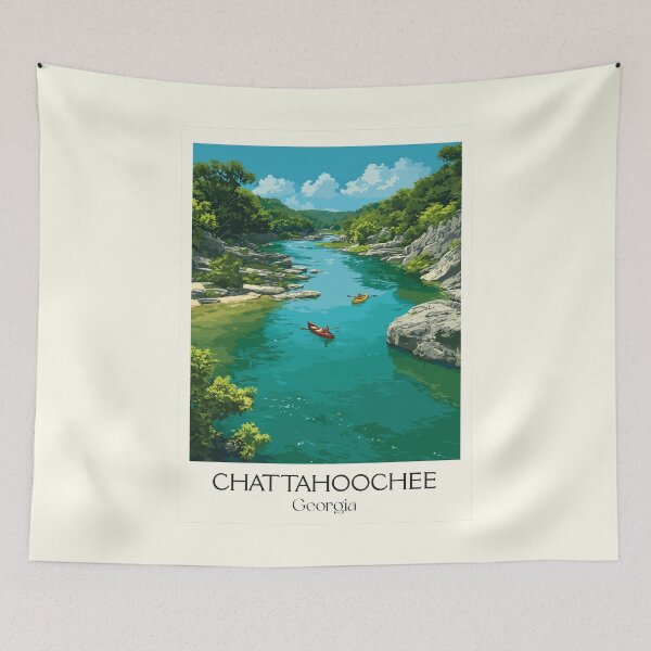 Item preview, Chattahoochee River Georgia Art Print designed and sold by TuncGK.