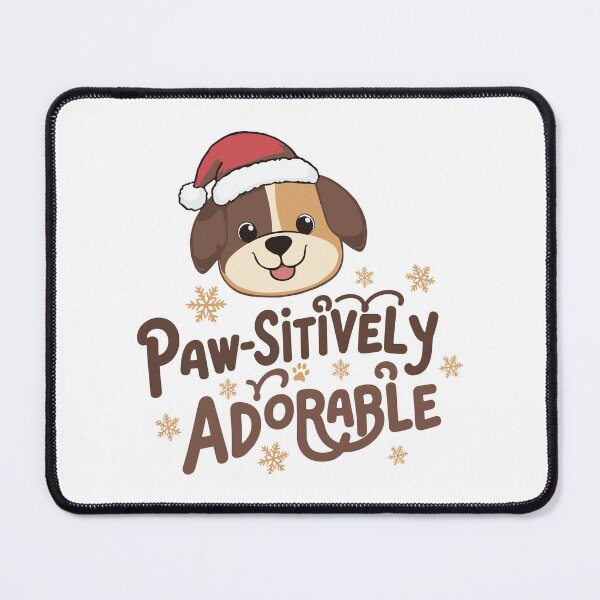 Item preview, Paw-Sitively Adorable Holiday Dog T-Shirt Design designed and sold by DavidTeeStudio.
