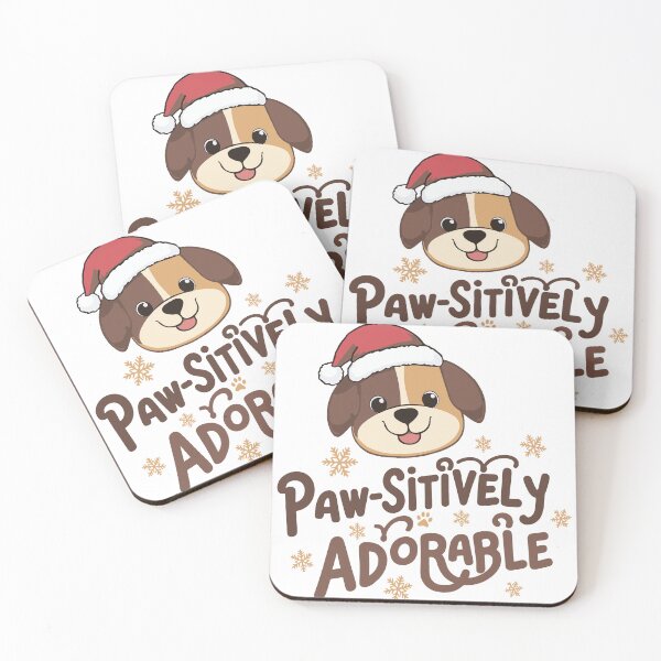 Item preview, Paw-Sitively Adorable Holiday Dog T-Shirt Design designed and sold by DavidTeeStudio.