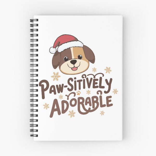 Item preview, Paw-Sitively Adorable Holiday Dog T-Shirt Design designed and sold by DavidTeeStudio.