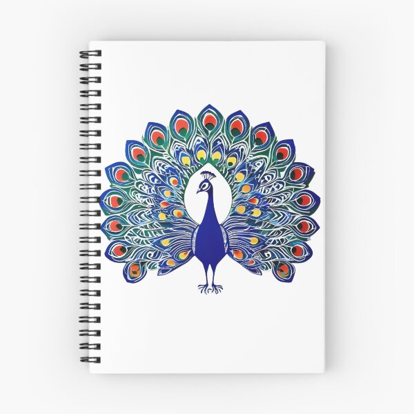 Item preview, White and Blue Peacock – Minimalist Folk Elegance from Poland Biało-Niebieski Paw – Minimalistyczna Elegancja w Stylu Ludowym designed and sold by AmberWit.