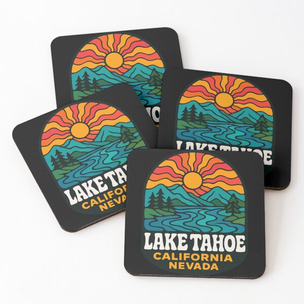 Item preview, Lake Tahoe California Nevada Retro Trippy designed and sold by TomFrontierArt.