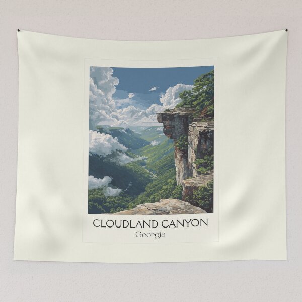 Item preview, Cloudland Canyon Georgia State Park Art Print designed and sold by TuncGK.