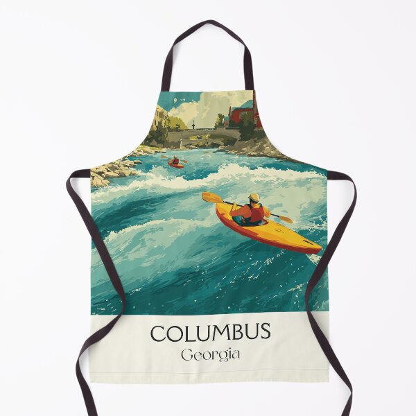Item preview, Columbus Georgia Whitewater Kayaking Art Print designed and sold by TuncGK.