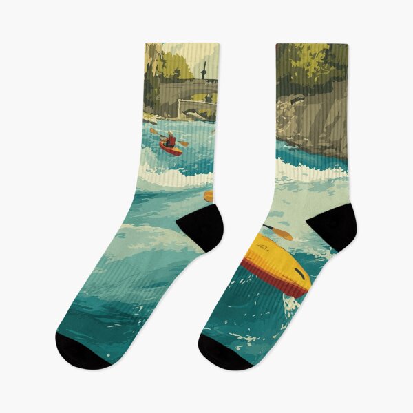 Item preview, Columbus Georgia Whitewater Kayaking Art Print designed and sold by TuncGK.