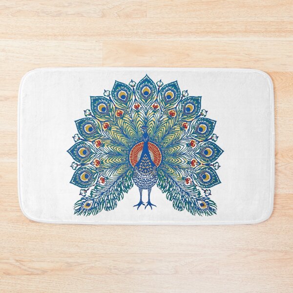 Item preview, Teal Peacock Mandala – Fusion of Folk and Boho Polish Art Turkusowy Paw Mandala – Połączenie Sztuki Ludowej i Boho designed and sold by AmberWit.