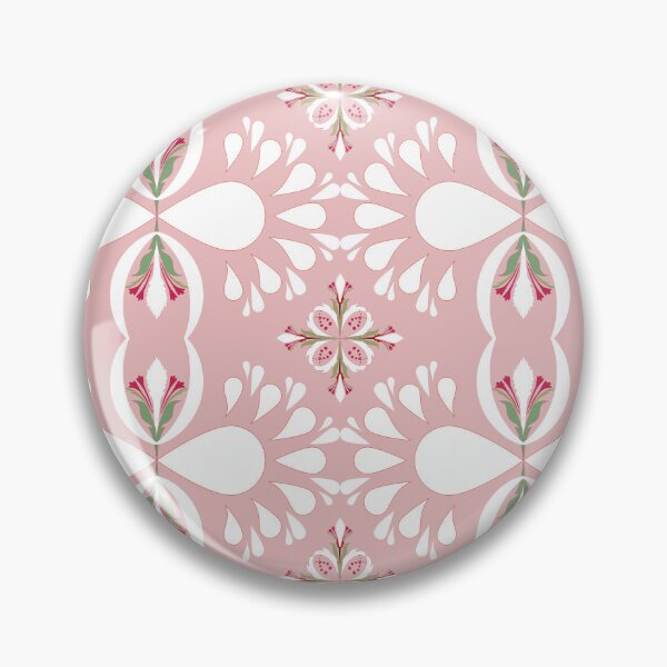 Item preview, Foral white in pink pattern  designed and sold by ppnat2595.