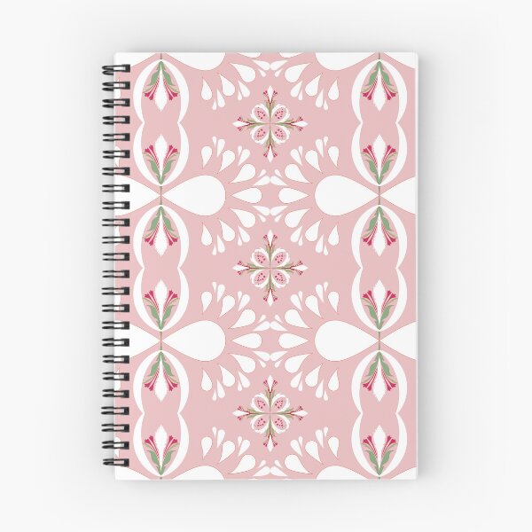 Item preview, Foral white in pink pattern  designed and sold by ppnat2595.