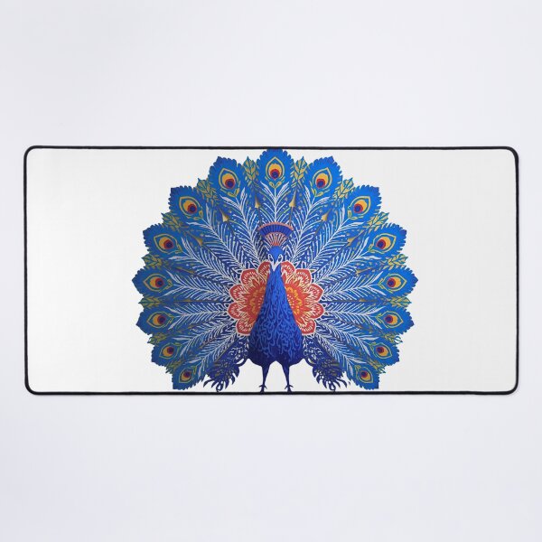 Item preview, Royal Blue Peacock – Elegant Folk Art Inspired by Polish Heritage Królewski Niebieski Paw – Elegancka Sztuka Ludowa z Polski designed and sold by AmberWit.