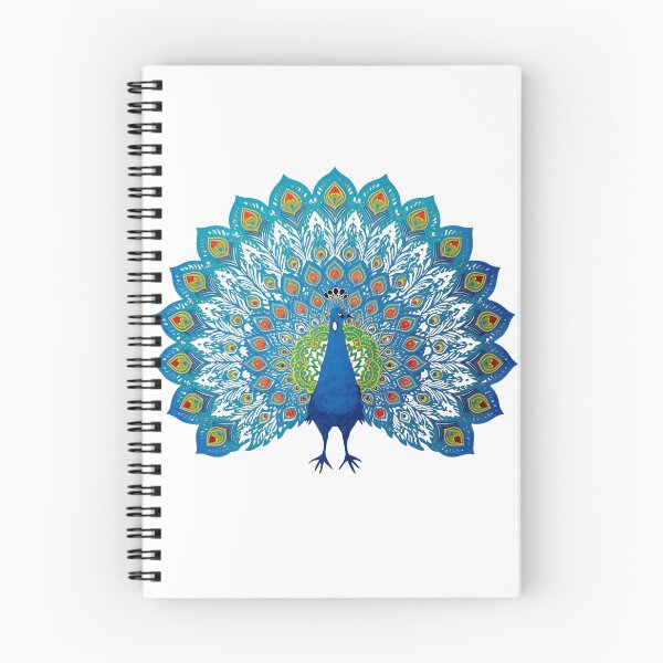 Item preview, Turquoise Peacock Illustration – Polish Folk Wycinanki Style Turkusowy Paw – Styl Polskich Wycinanek Ludowych designed and sold by AmberWit.
