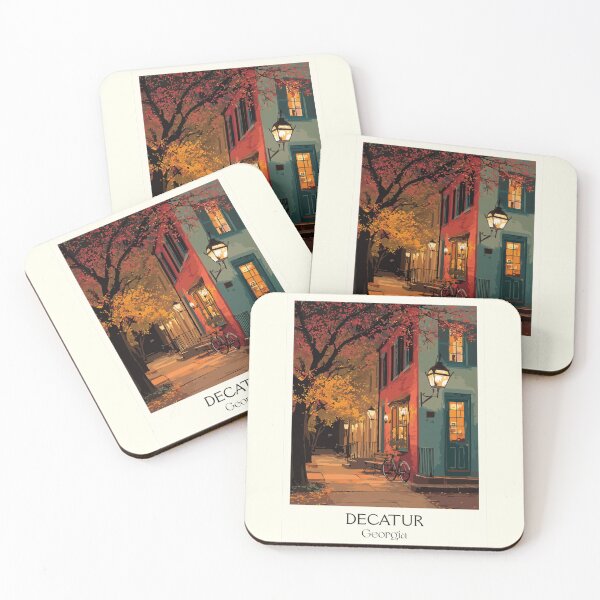 Item preview, Decatur Georgia Historic Square Art Print designed and sold by TuncGK.