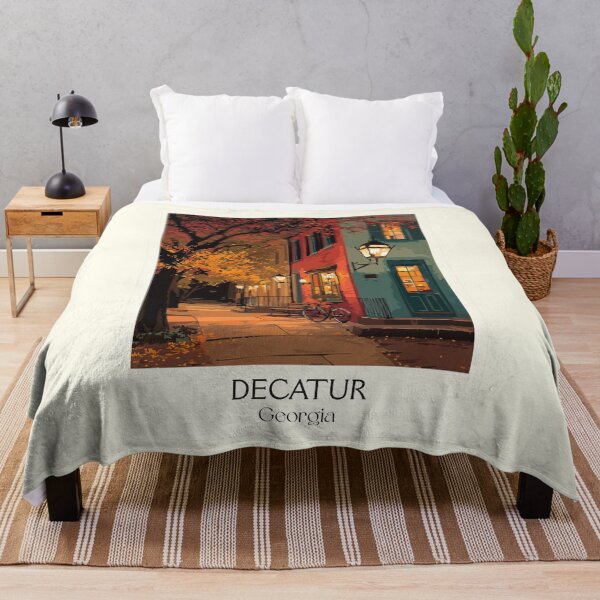 Item preview, Decatur Georgia Historic Square Art Print designed and sold by TuncGK.