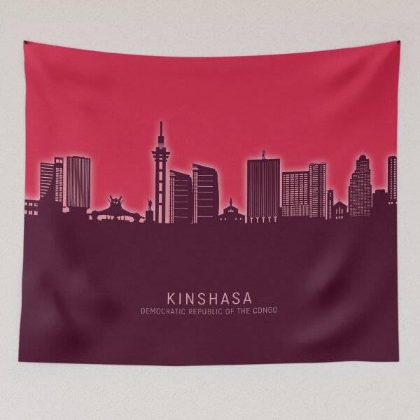 Item preview, Kinshasa Democratic Republic of the Congo Skyline designed and sold by ArtPrints.