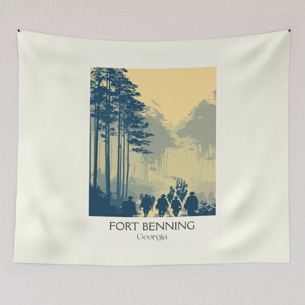Item preview, Fort Benning Georgia Art Print designed and sold by TuncGK.