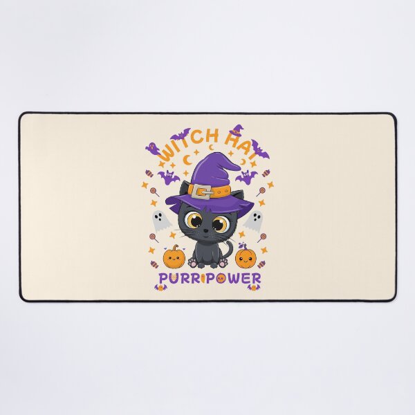 Item preview, Witch Hat Purripower – Cute Kawaii Black Cat Halloween Design designed and sold by DaVinciFeather.