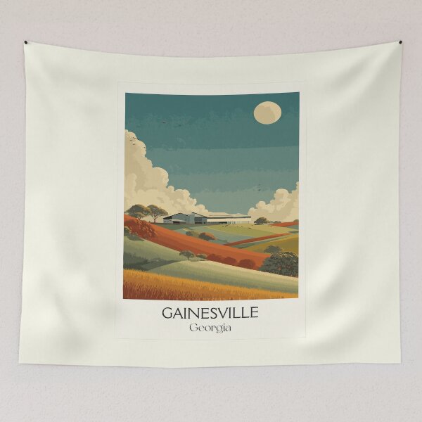 Item preview, Gainesville Georgia Prairie Sunset Art Print designed and sold by TuncGK.
