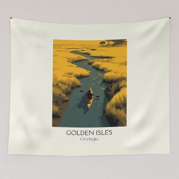 Item preview, Golden Isles Georgia Marshland Art Print designed and sold by TuncGK.