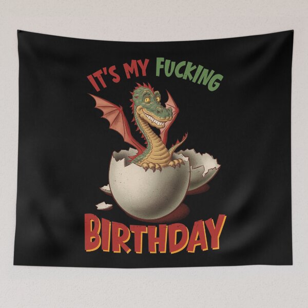 Item preview, Funny Dragon Birthday designed and sold by Inky-Vibe.