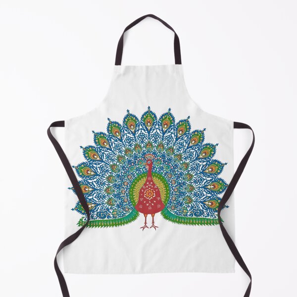 Item preview, Vibrant Red and Green Peacock Art – Inspired by Polish Wycinanki Folk Tradition Kolorowy Czerwono-Zielony Paw – Inspirowany Polską Tradycją Wycinanek designed and sold by AmberWit.