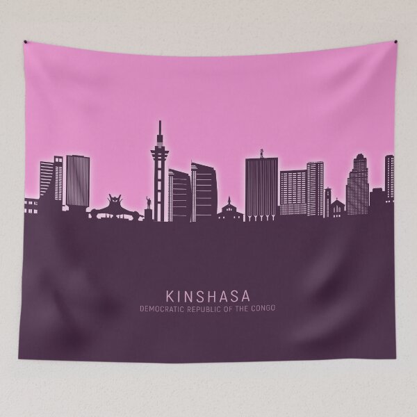 Item preview, Kinshasa Democratic Republic of the Congo Skyline designed and sold by ArtPrints.