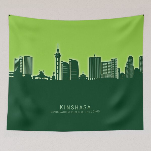 Item preview, Kinshasa Democratic Republic of the Congo Skyline designed and sold by ArtPrints.