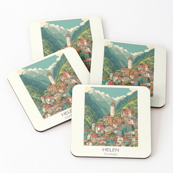 Item preview, Helen Georgia Alpine Village Art Print designed and sold by TuncGK.