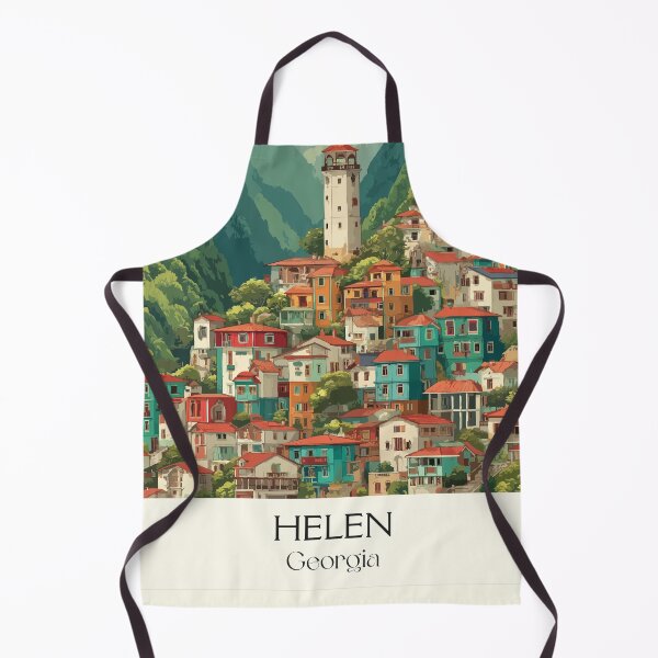 Item preview, Helen Georgia Alpine Village Art Print designed and sold by TuncGK.