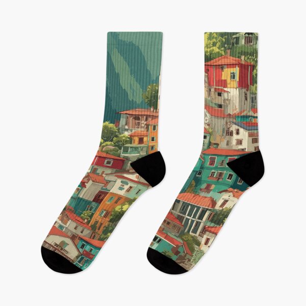 Item preview, Helen Georgia Alpine Village Art Print designed and sold by TuncGK.