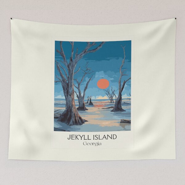 Item preview, Jekyll Island Georgia Driftwood Beach Art Print designed and sold by TuncGK.
