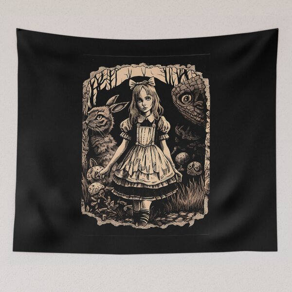 Item preview, Dark Gothic Alice – Vintage Fairytale Art designed and sold by ydhlsdpk97.